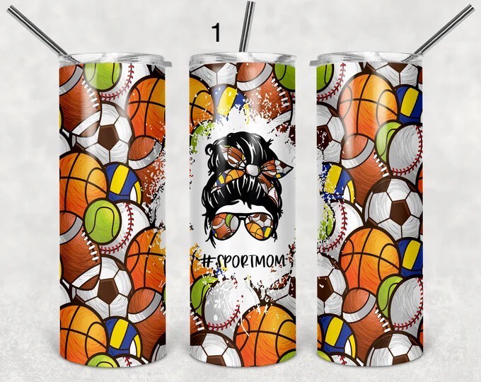 Sports Mom Tumbler Designs