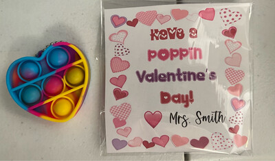 Valentine’s Pop It Student Gift