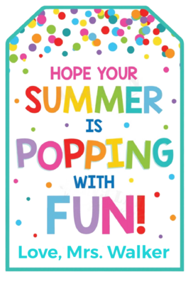 End Of Year Pop It Student Gift