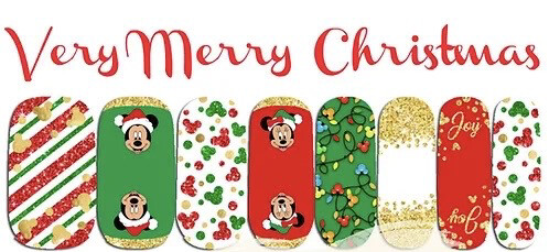 Very Merry Christmas Nail Wraps