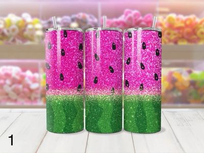 Watermelon Glitter Tumbler Watermelon Glitter Tumbler