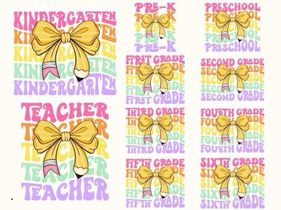 Pencil Bow Back To School