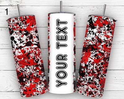 Personalized Paint Splatter Tumbler Personalized Paint Splatter Tumbler