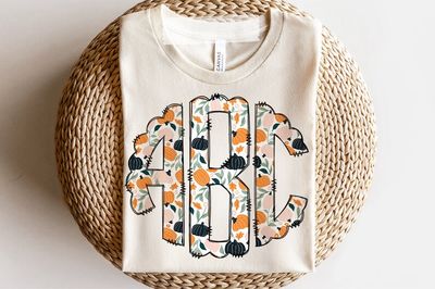 Autumn Pumpkin Monogram