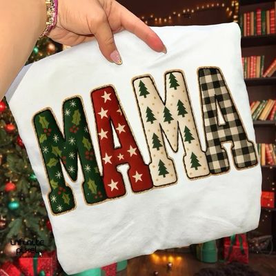 Mama Christmas Patchwork