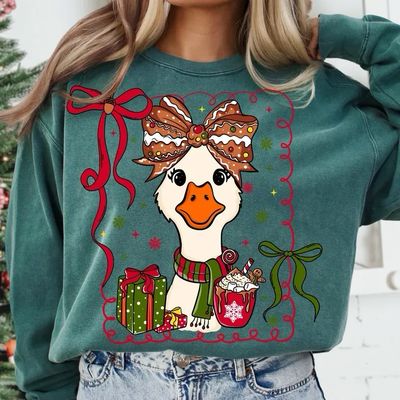 Preppy Christmas Goose
