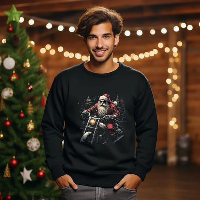 Motorcycle Santa