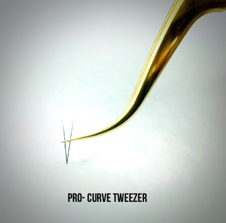 Gold Pro-curve Tweezer