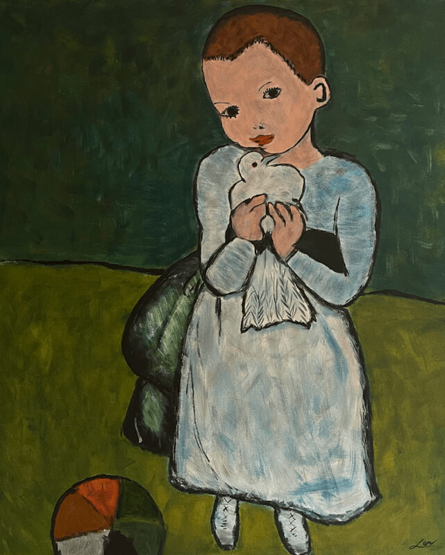 Bimba Picasso Reproduction in oil