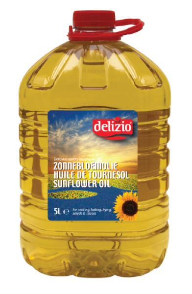 Zonnebloemolie Delizio, Zonnebloemolie Delizio: 4x5L PET