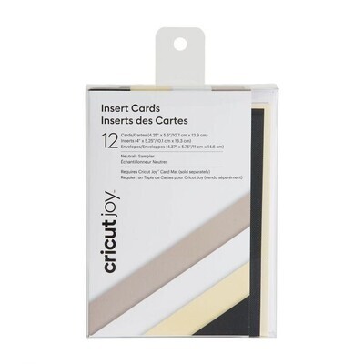 Cricut • Insert cards Neutrals 12 pcs ( 10,7x13,9 cm )