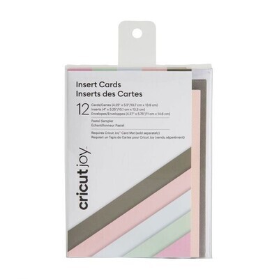 Cricut • Insert cards Pastel 12 pcs ( 10,7x13,9 cm )