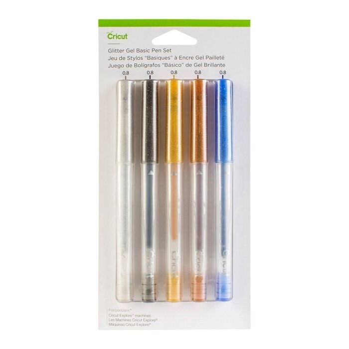 Cricut • Explore &amp; Maker glitter gel pen set 5pcs