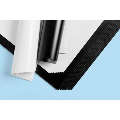 Cricut • Premium vinyl verwijderbaar 30,5x30,5cm Black & White 20pcs