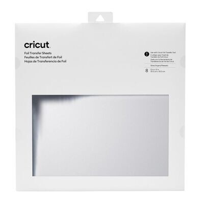 Cricut • Transferfolie vel 30x30cm Zilver (8pcs)