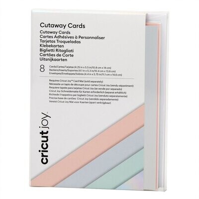 Cricut • Cut-away card sampler A2 8pcs Pastel