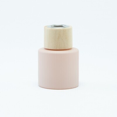 Parfumflesje Cylinder Blush Met Houten Schroefdop - 50 Ml