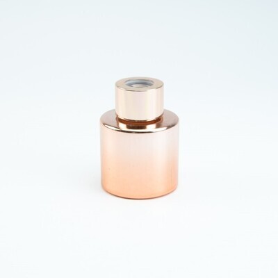 Parfumflesje Cylinder Rose Gold Met "Rose Gold" Schroefdop - 50 Ml