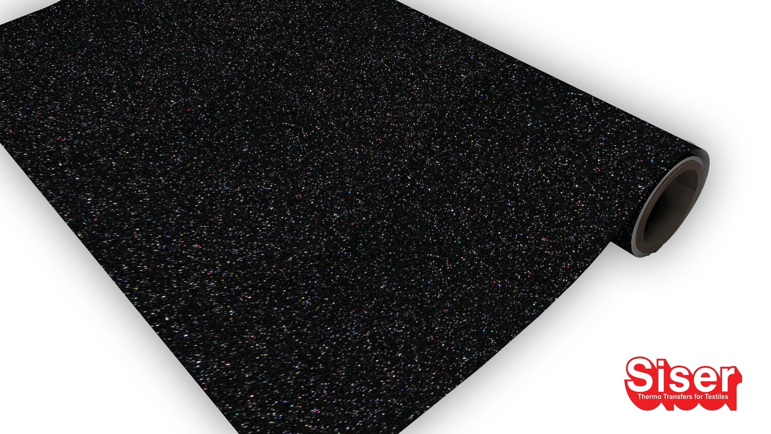 Glitter Galaxy Black Flex