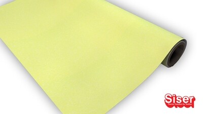 Glitter Neon Yellow Flex