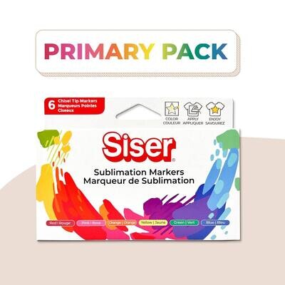 Siser Sublimation Markers - Primary pack