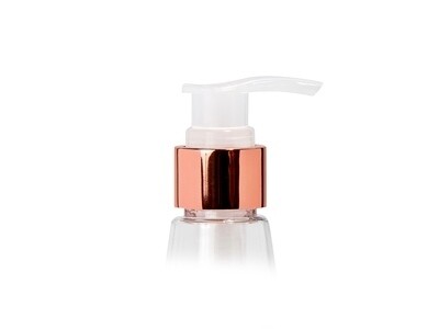 Zeepdispenser stolp transparant - Rosé Goud metallic - 150 ml