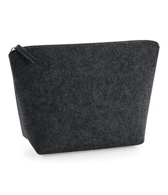 Felt Accessory Bag - Charcoal Melange - Medium
