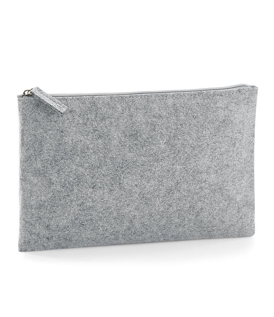 Felt Accessory Pouch - Grey Melange