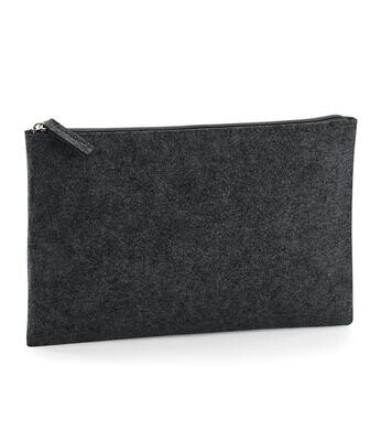 Felt Accessory Pouch - Charcoal Melange