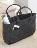 Pocket Felt Shopper - Charcoal