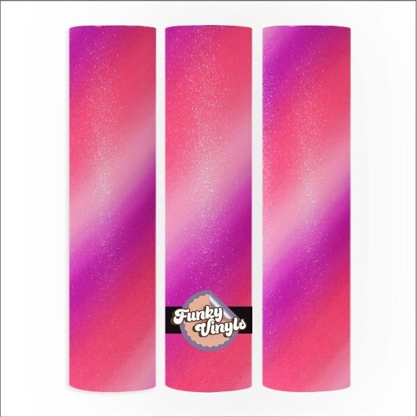 Shimmer Vinyl - Rainbow Pink Light, Maat: 20 cm x 30 cm