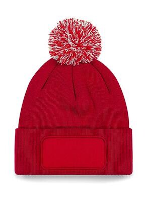Snowstar Printers Beanie - Classic Red/Off White