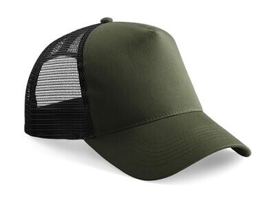 Beechfield Snapback Trucker - Olive Green/Black