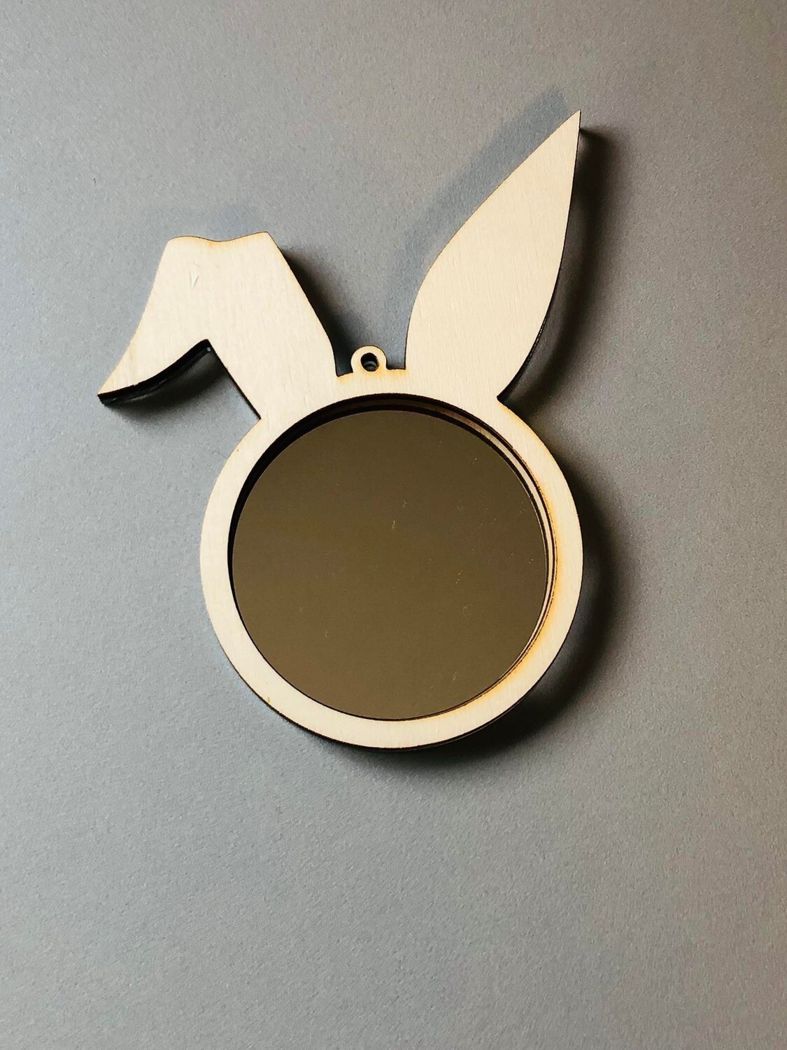 Bunny - Plexi spiegelglas zilver