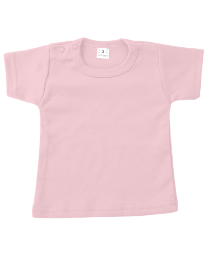 Korte Mouw T-shirt - Licht Roze