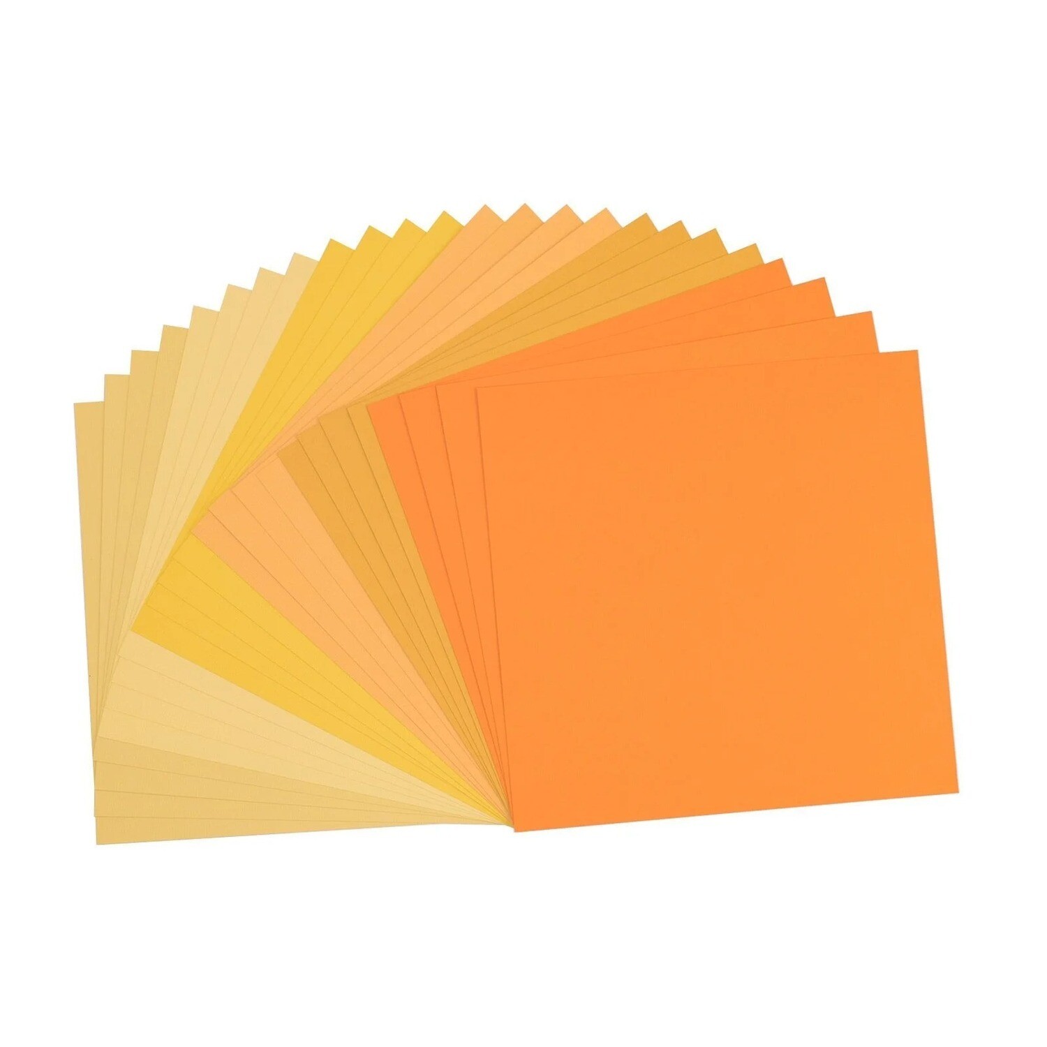 Cardstock Texture 30,5x30,5cm  yellow - mix van 24 stuks