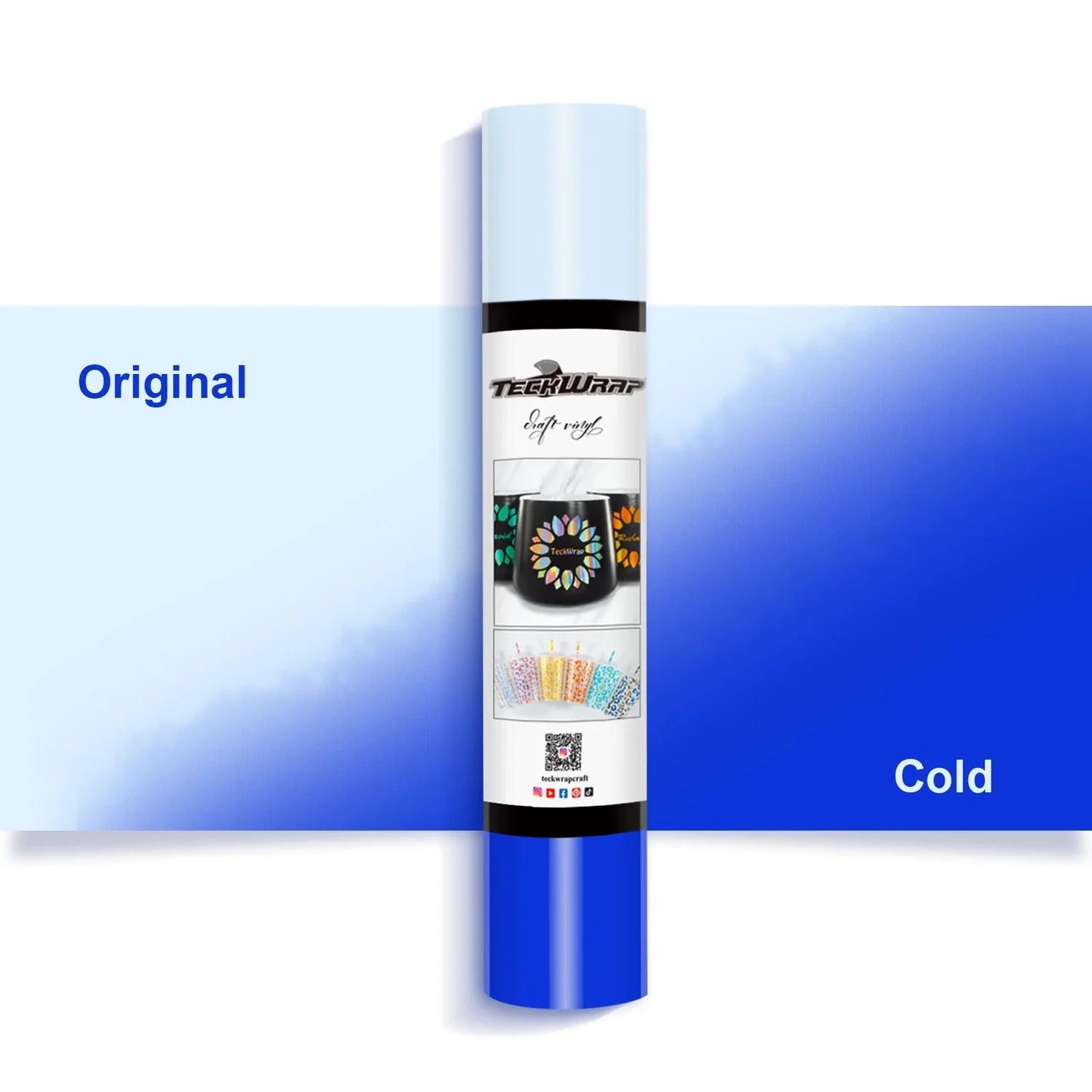 Cold Color Changing Adhesive Vinyl - Deep Blue
