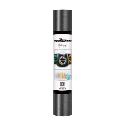 Satin Brush Adhesive Vinyl - Dark Gray