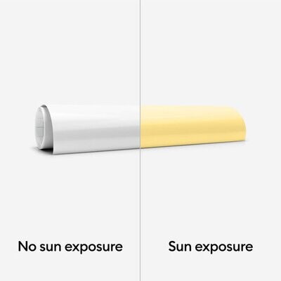 Color-Changing Iron-On UV-Activated Pastel Yellow (1 sheet