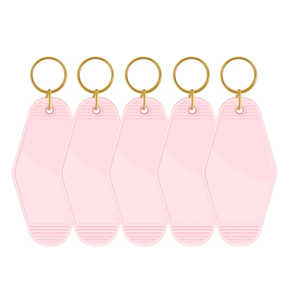 Motel Keychains Blanks (5stuks) - Pastel Pink