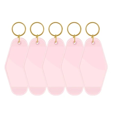 Motel Keychains Blanks (5stuks) - Pastel Pink