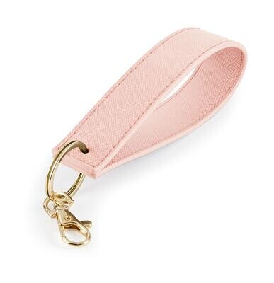 Boutique Wristlet Keyring -Soft Pink/Gold