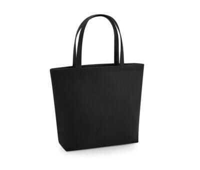 Large Felt Shopper - Black + Pouch