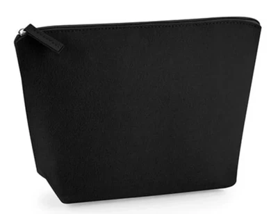Felt Accessory Bag - Black- Small