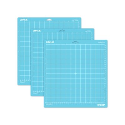 LOKLIK Cutting Mat 3 Pack Light Grip - 30.5 X 30.5 CM