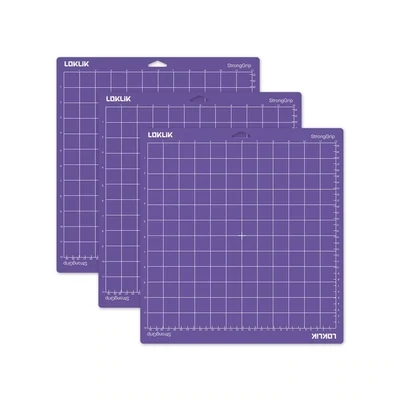 LOKLIK Cutting Mat 3 Pack Strong Grip - 30.5 X 30.5 CM