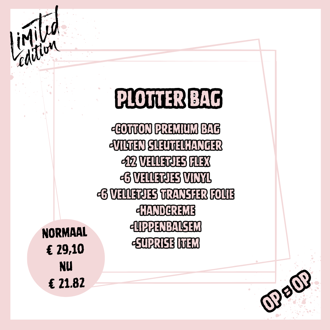 Plotter Bag - LIMITED EDITION - OP=OP