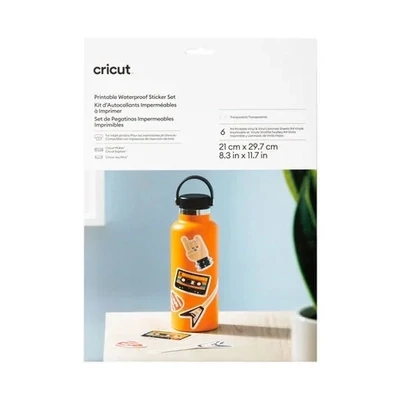 Printable Waterproof Sticker Set A4 Transparent (6pcs)