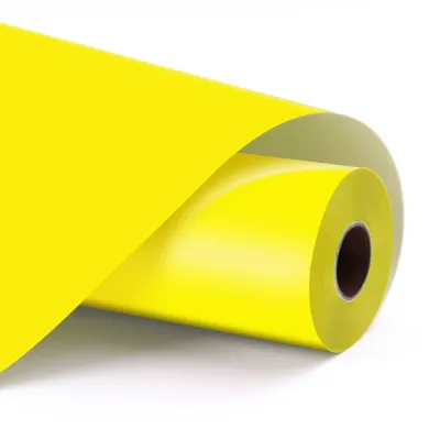 LOKLIK PERMANENT ADHESIVE VINYL MATTE - LEMON YELLOW - 30.5 X 180 CM