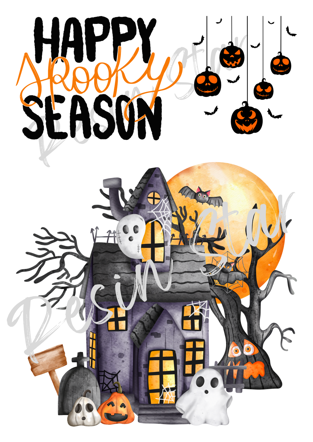 Textieltransfer DTF - Halloween 3 - A4
